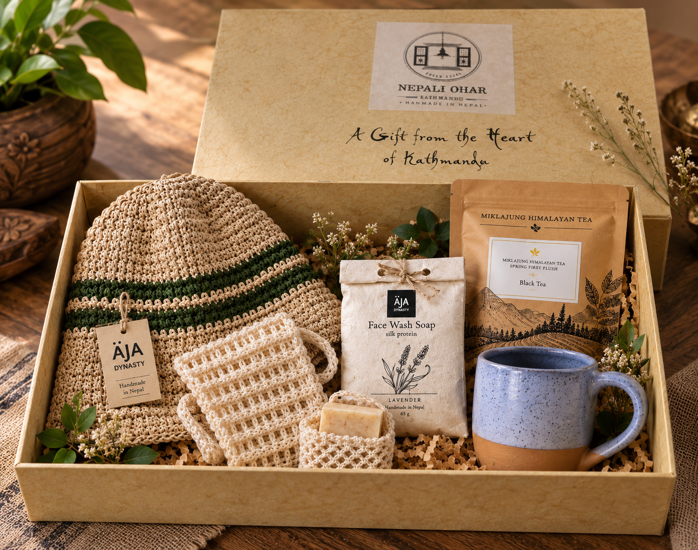 Äja Dynasty handmade gift set from Nepal